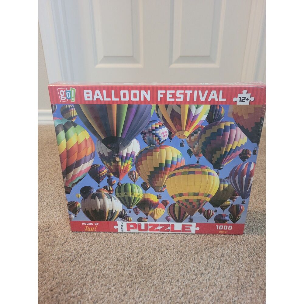 Go! Games Balloon Festival 1000 Piece Jigsaw Puzzle New Sealed Hot Air Balloons